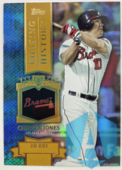 2013 Topps Chasing History Gold Holo Foil #CH-26 Chipper Jones Braves
